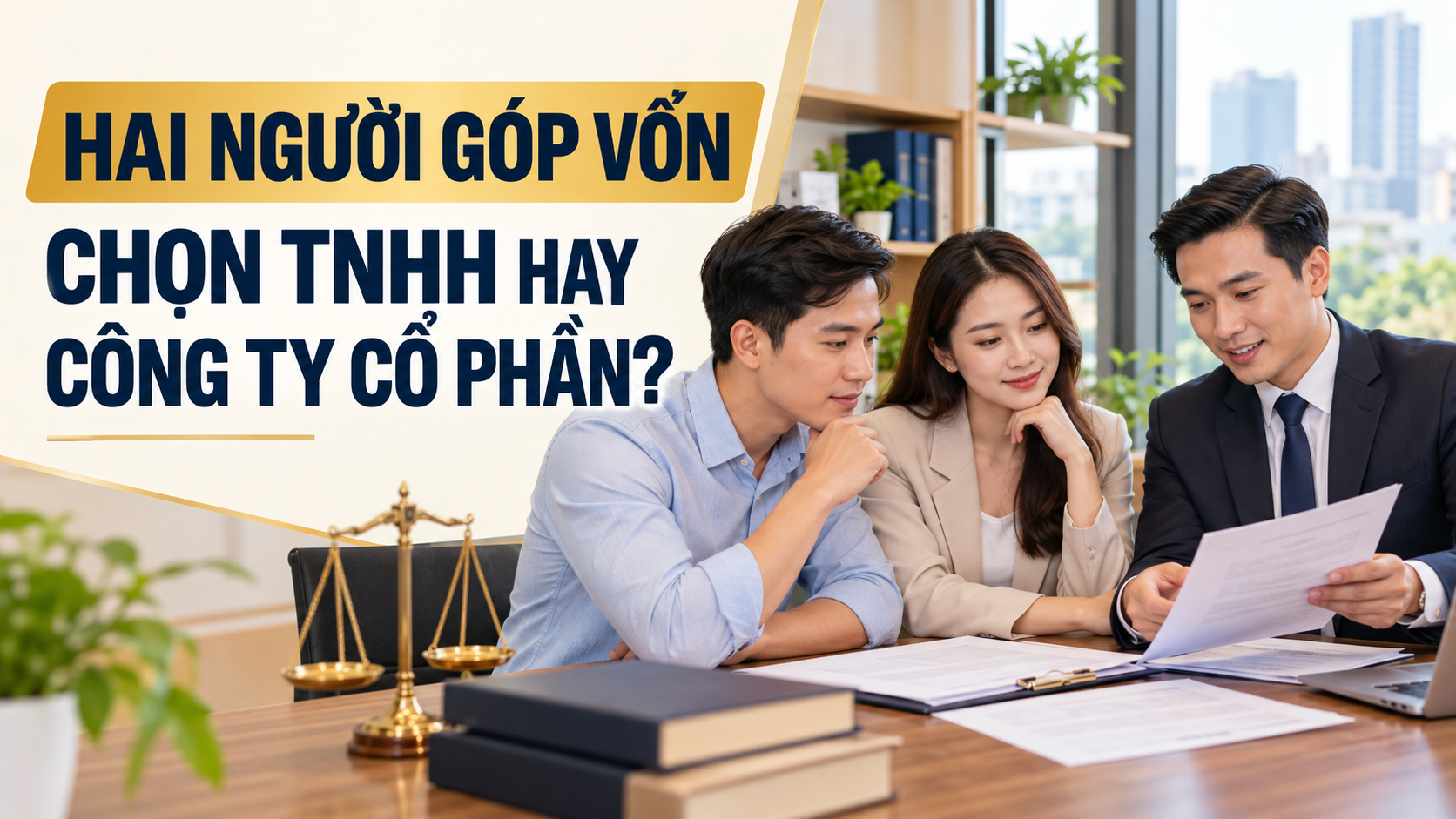 Hai người góp vốn chọn công ty TNHH hay công ty cổ phần