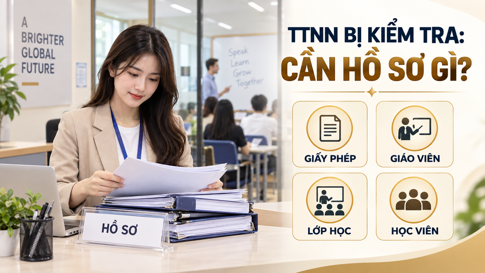 TTNN bị kiểm tra cần xuất trình giấy phép giáo viên lớp học và học viên