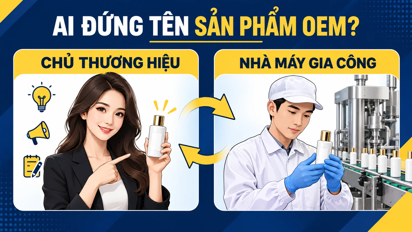 Ai đứng tên công bố thực phẩm gia công OEM