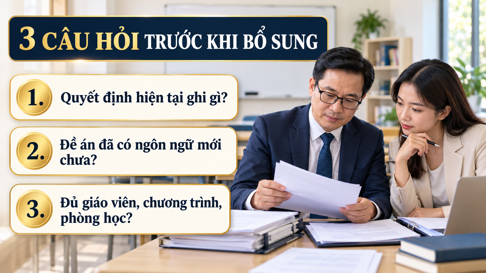 Ba câu hỏi trước khi bổ sung ngoại ngữ đào tạo tại trung tâm