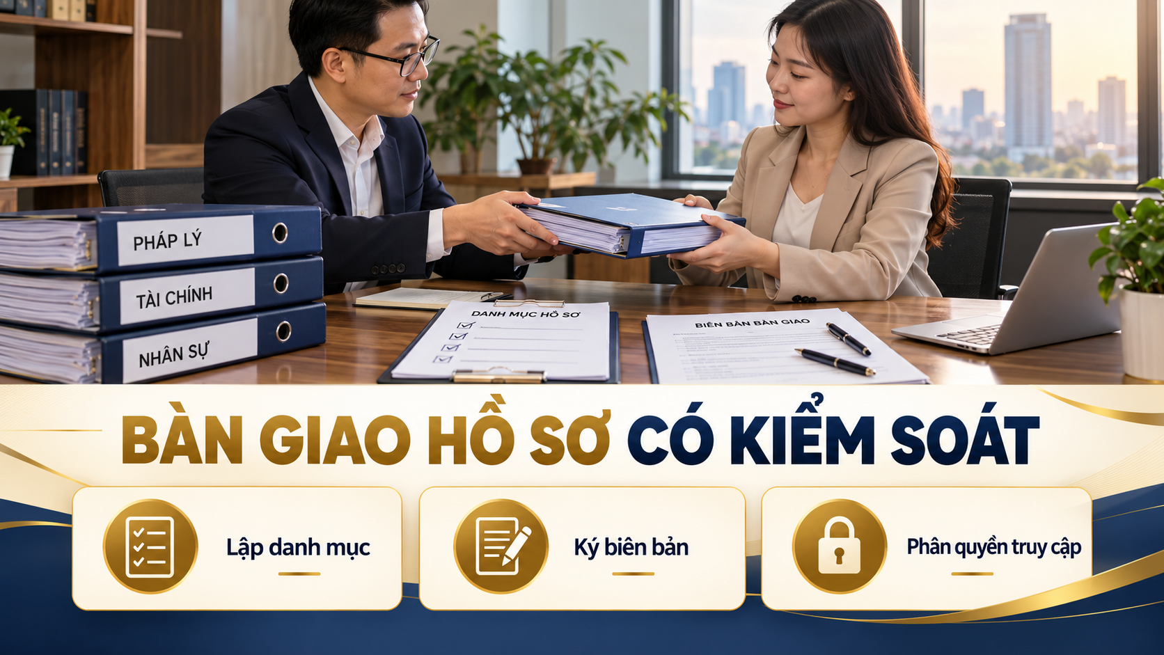 Quy trình bàn giao và lưu trữ hồ sơ pháp lý công ty