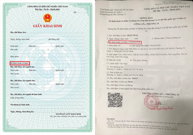 Cấp Giấy chứng nhận tên định danh