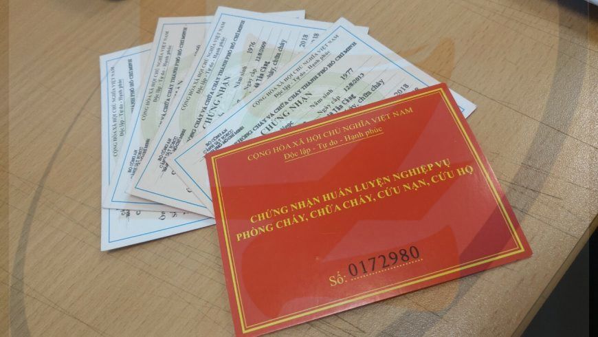 Cấp lại Chứng nhận huấn luyện nghiệp vụ phòng cháy và chữa cháy (thực hiện tại cấp trung ương)