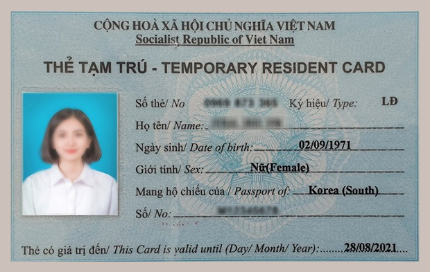 Cấp thẻ tạm trú cho người nước ngoài tại Cục Quản lý xuất nhập cảnh, Bộ Công an