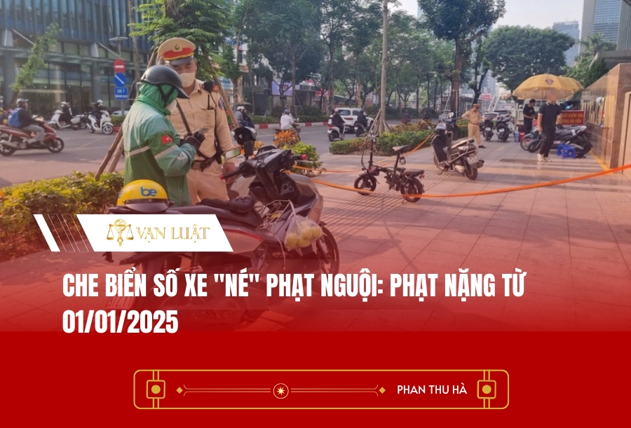 Che biển số xe "né" phạt nguội: Phạt nặng từ 01/01/2025