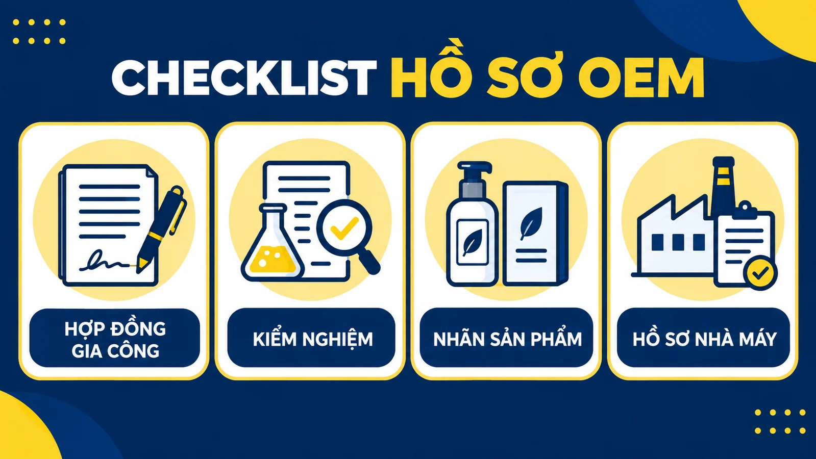 Checklist hồ sơ công bố thực phẩm OEM