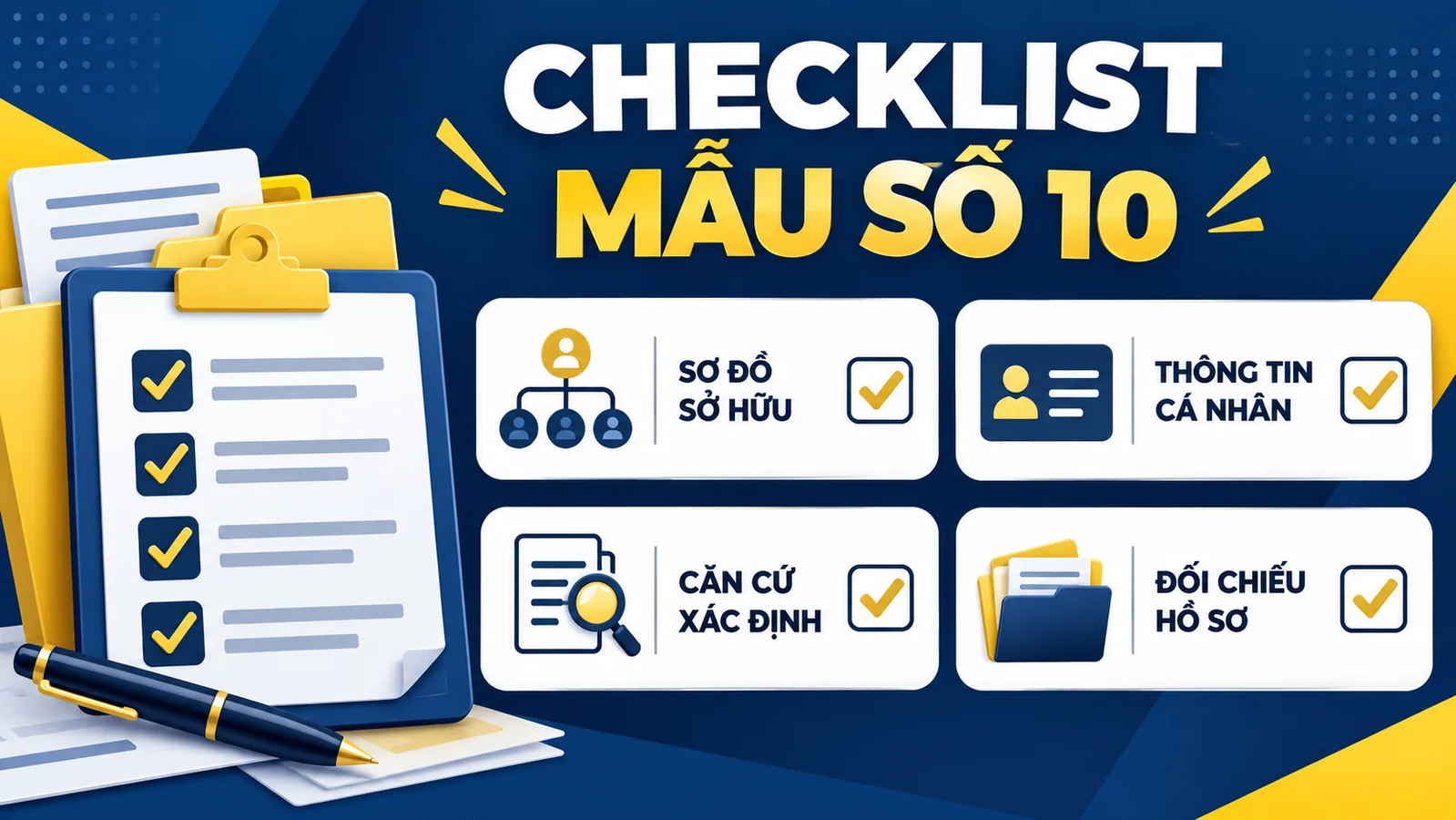 Checklist Mẫu số 10 kê khai chủ sở hữu hưởng lợi