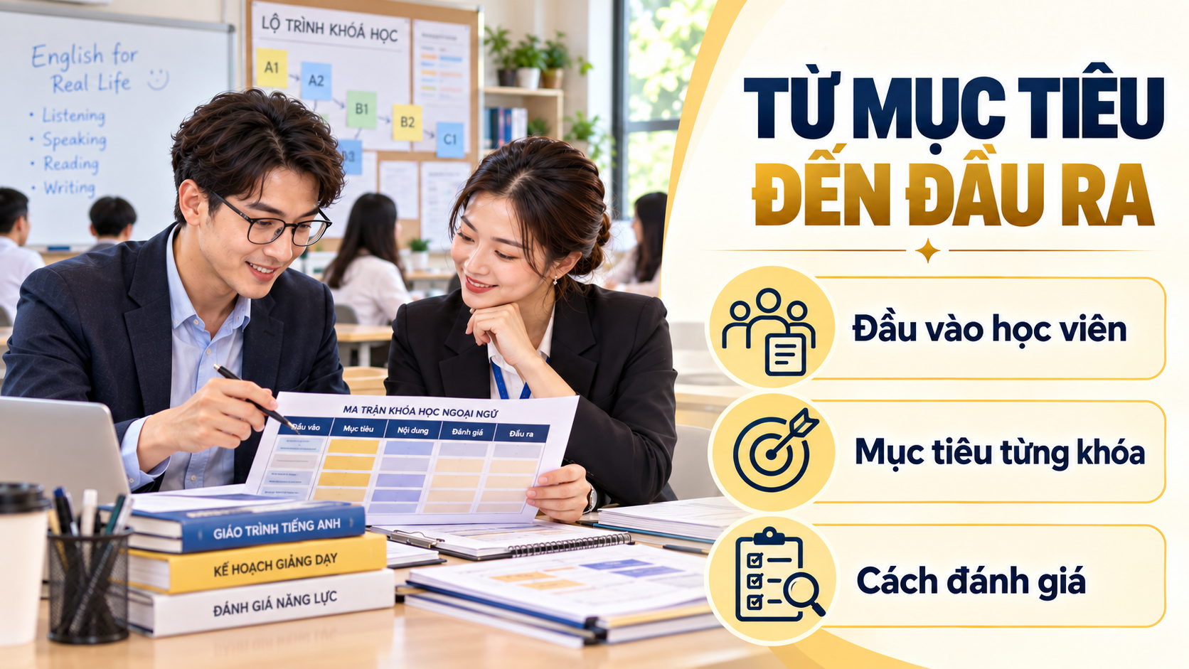 Giáo viên thiết kế chương trình ngoại ngữ từ đối tượng học và mục tiêu đầu ra