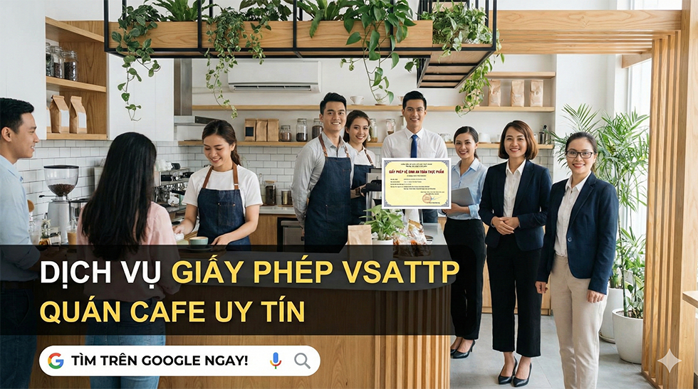 Dịch vụ giấy phép vệ sinh an toàn thực phẩm quán cafe Uy Tín