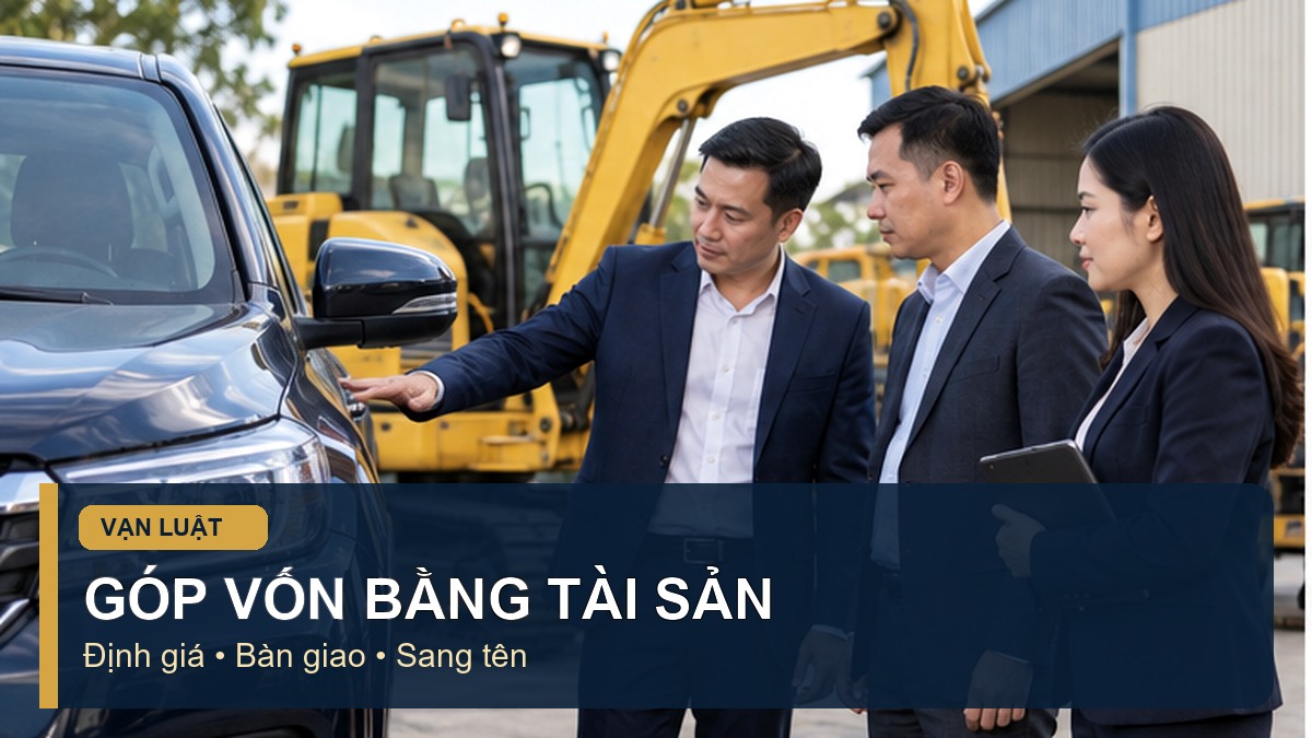 Góp vốn bằng tài sản: hồ sơ định giá, bàn giao và sang tên