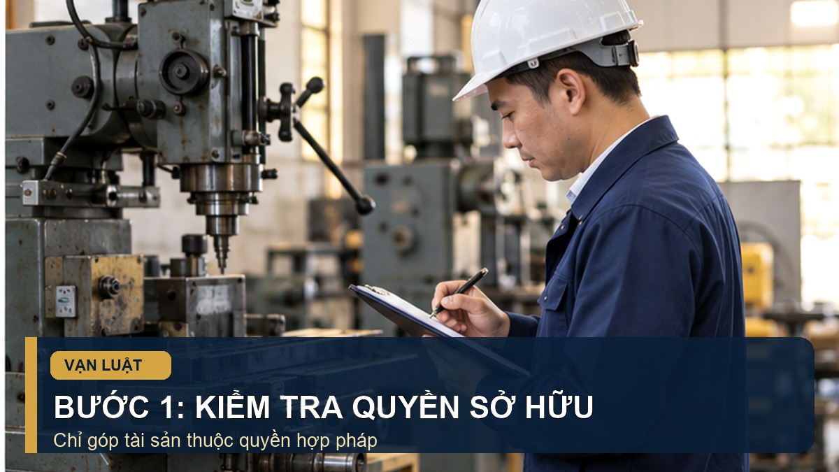 Chuyên viên định giá máy móc được dùng để góp vốn vào công ty