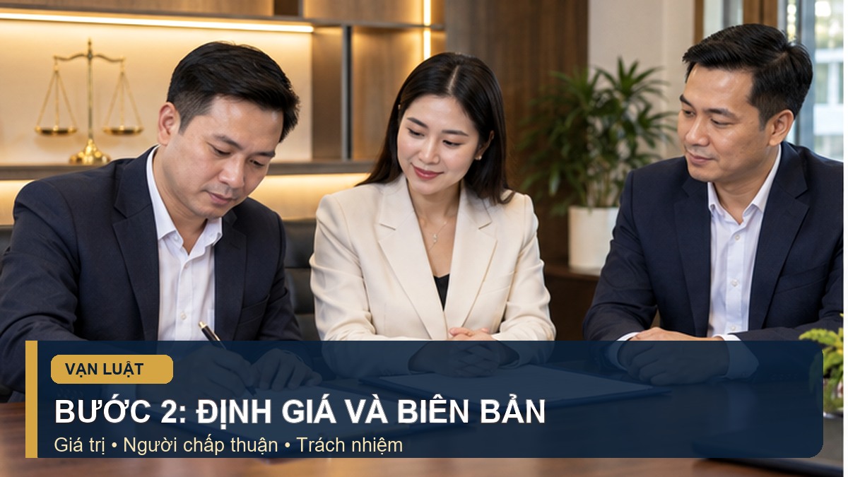 Các thành viên ký biên bản định giá và bàn giao tài sản góp vốn