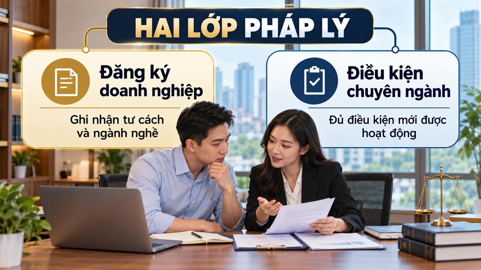 Phân biệt đăng ký doanh nghiệp và điều kiện chuyên ngành