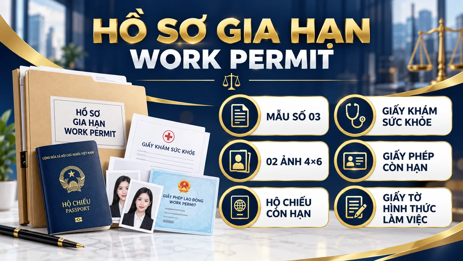 Checklist hồ sơ gia hạn work permit cho người nước ngoài