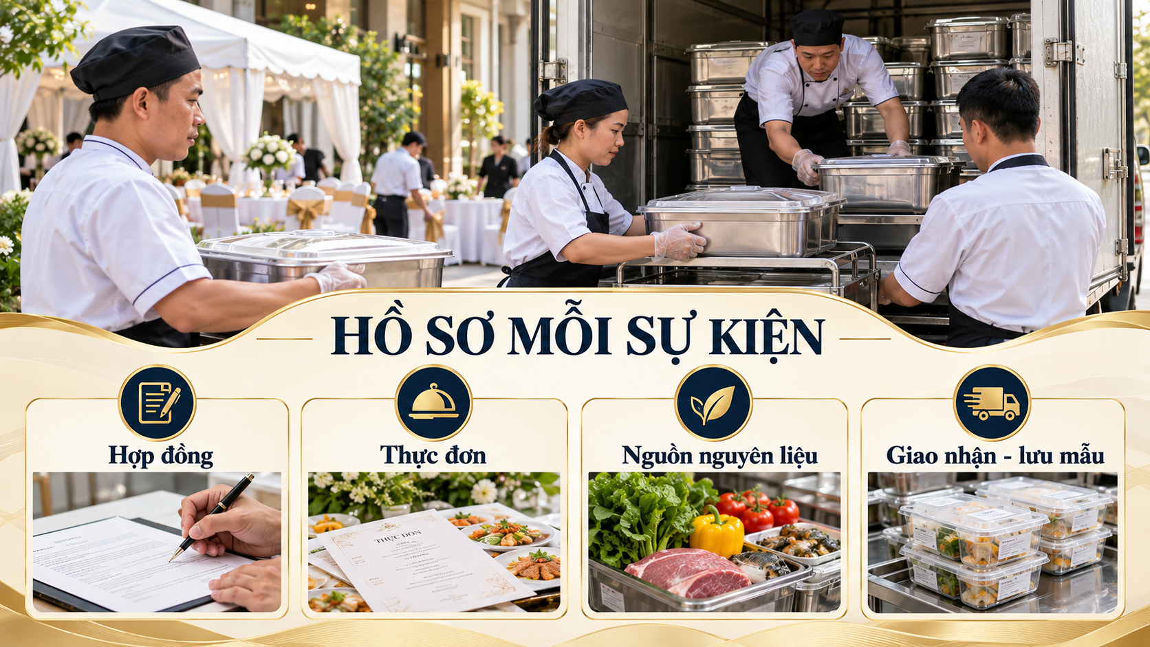 Checklist hồ sơ an toàn thực phẩm cho mỗi sự kiện catering