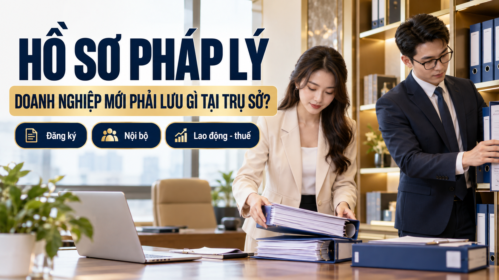 Nhân sự doanh nghiệp sắp xếp hồ sơ pháp lý phải lưu tại trụ sở