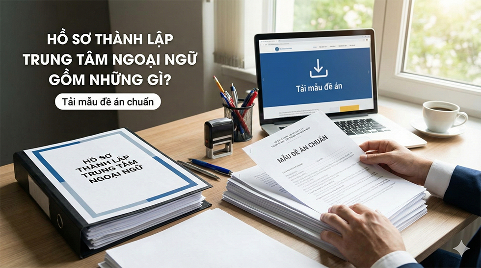 Hồ sơ thành lập trung tâm ngoại ngữ gồm những gì? Tải mẫu đề án chuẩn