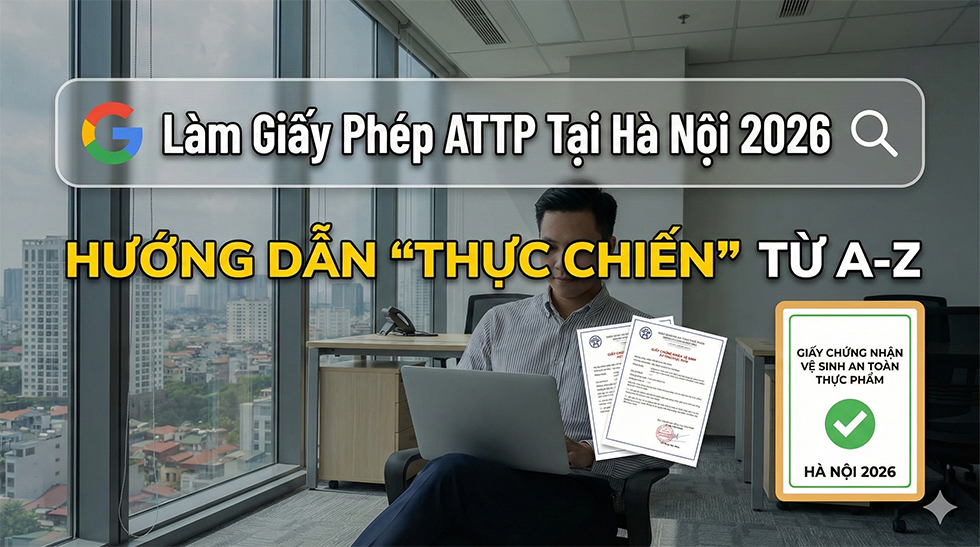 Làm Giấy Phép ATTP Tại Hà Nội 2026: Hướng Dẫn "Thực Chiến" Từ A-Z