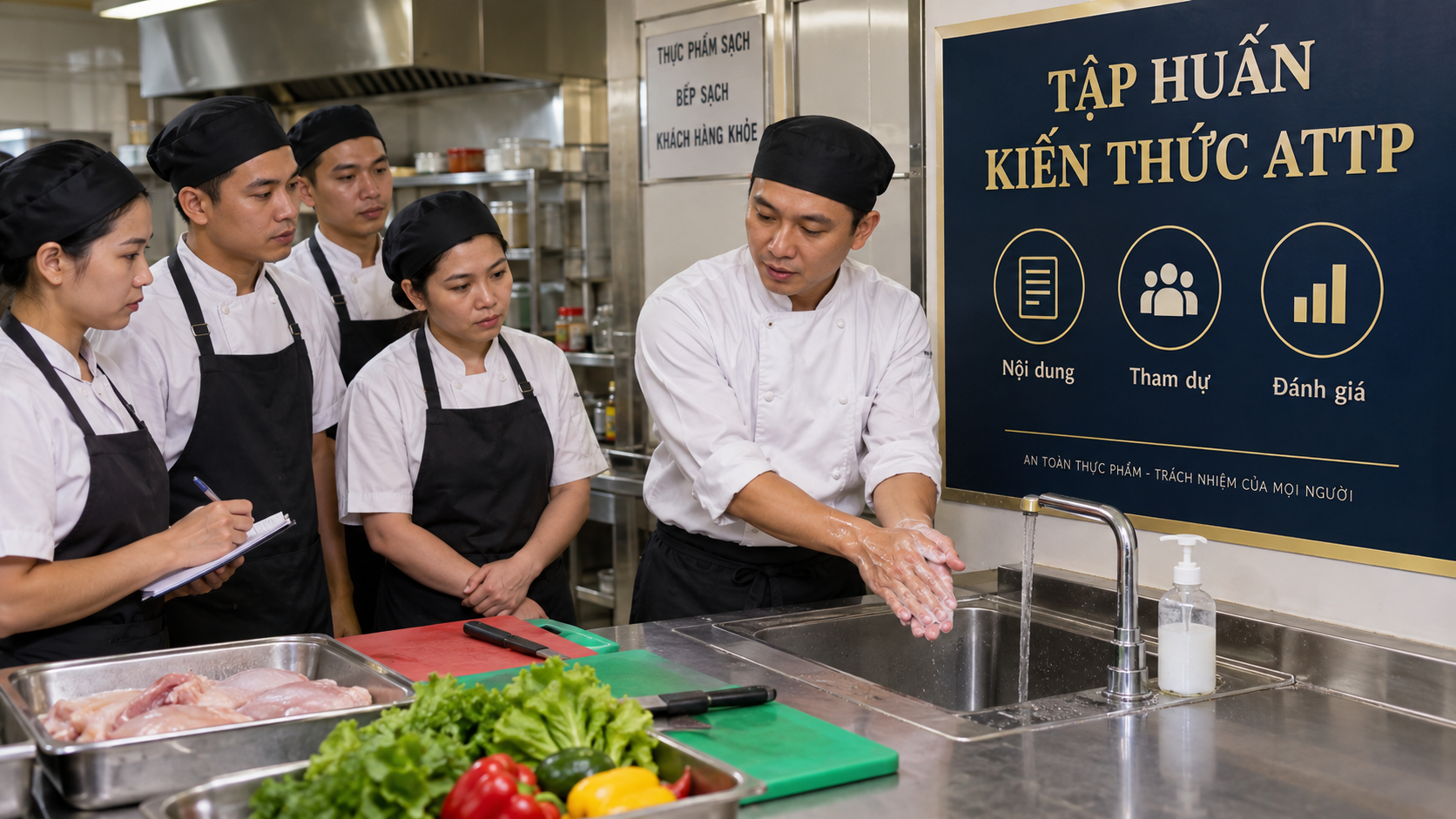 Quy trình tập huấn kiến thức an toàn thực phẩm cho nhân viên