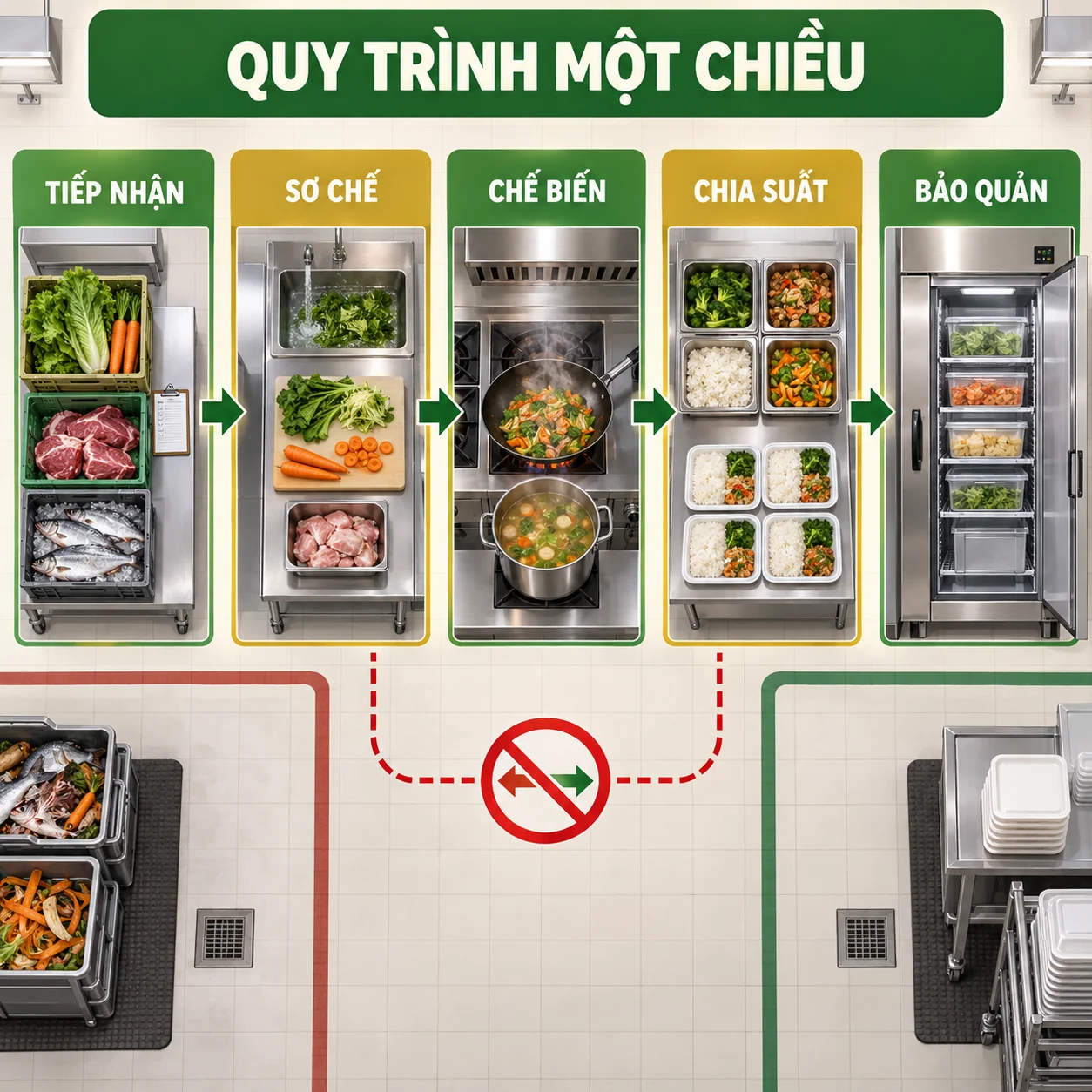 Minh họa quy trình một chiều bảo đảm VSATTP