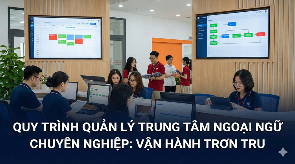 Quy trình quản lý trung tâm ngoại ngữ chuyên nghiệp: Vận hành trơn tru
