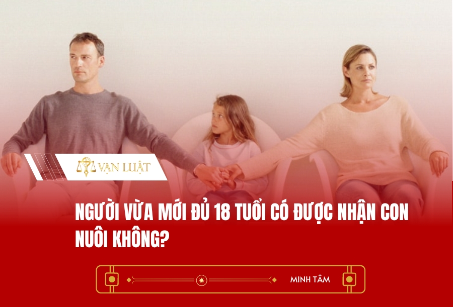 Người vừa mới đủ 18 tuổi có được nhận con nuôi không?