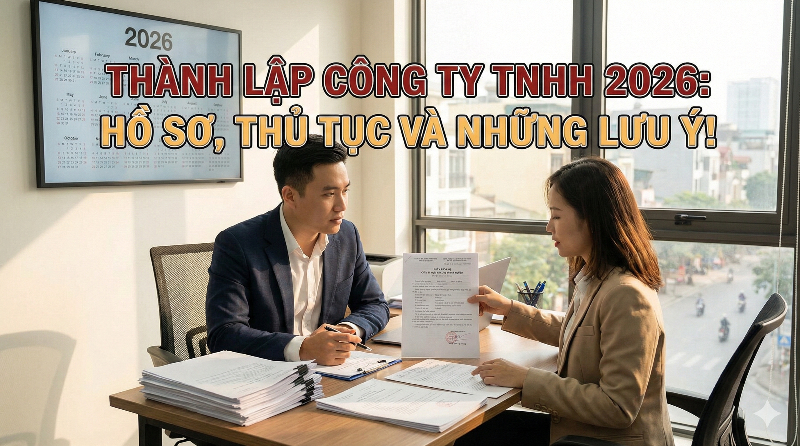 Thành lập công ty TNHH 2026: Hồ sơ, thủ tục và những lưu ý!