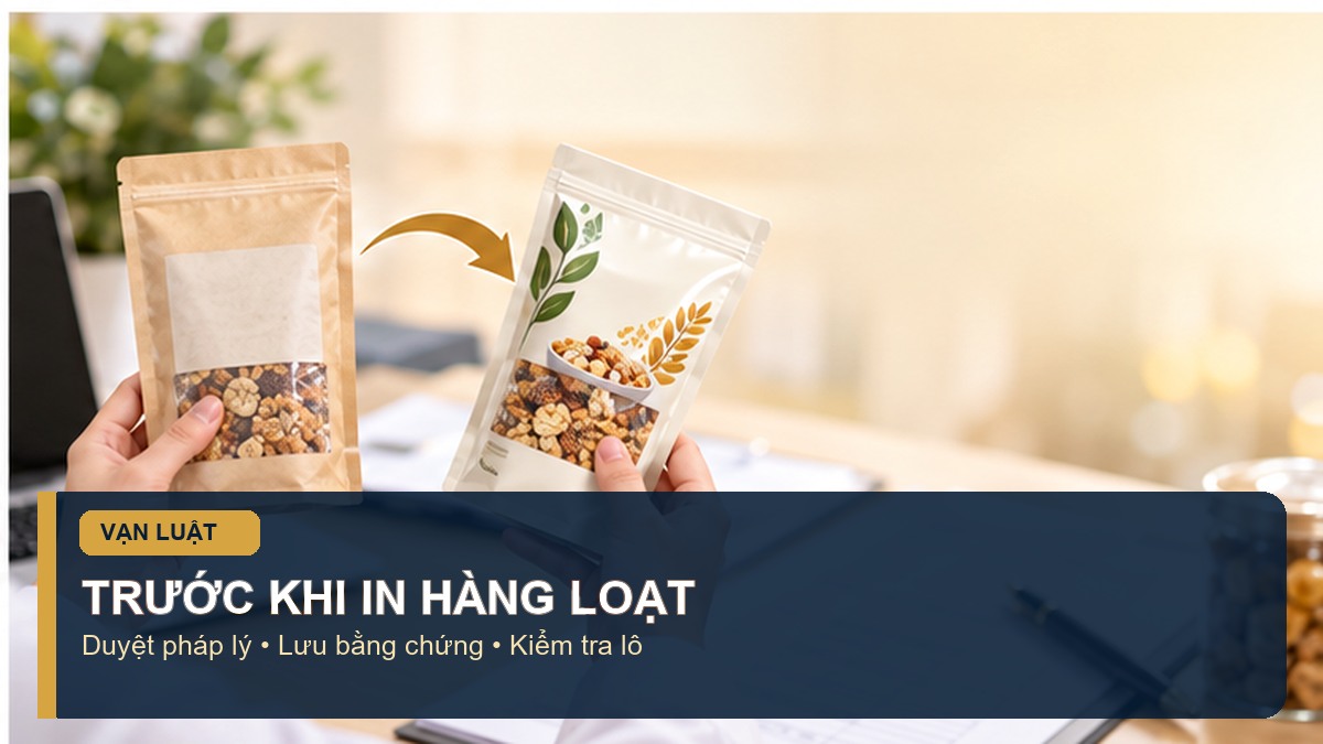 Checklist duyệt in nhãn thực phẩm phiên bản mới