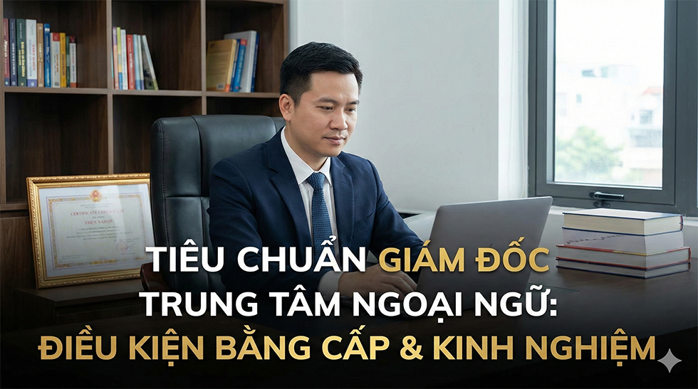 Tiêu chuẩn Giám đốc trung tâm ngoại ngữ: Điều kiện bằng cấp & Kinh nghiệm