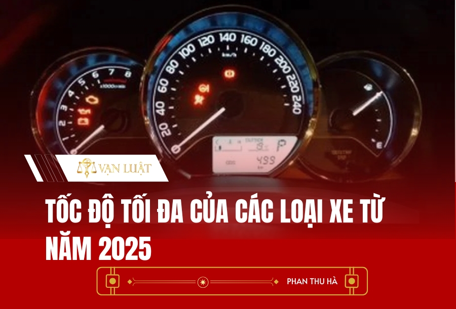 Tốc độ tối đa của các loại xe từ năm 2025