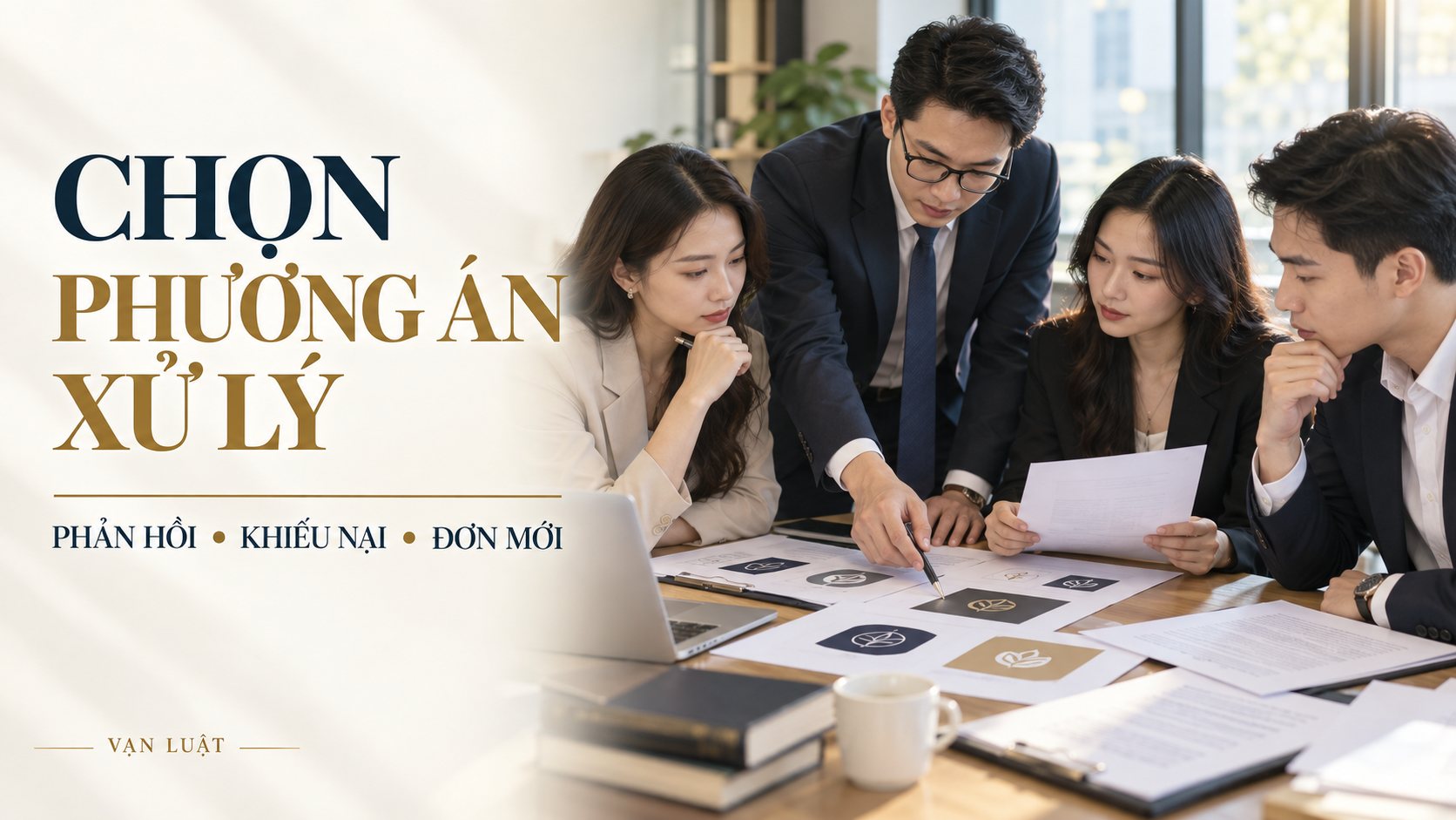 Chọn phương án xử lý: phản hồi, khiếu nại, đơn mới