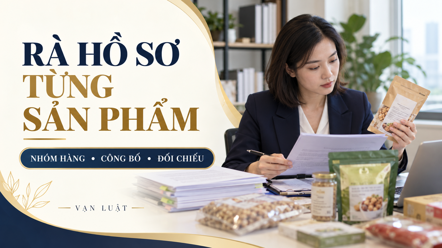 Rà hồ sơ thực phẩm bán trên sàn theo nhóm hàng, công bố và sản phẩm thực tế