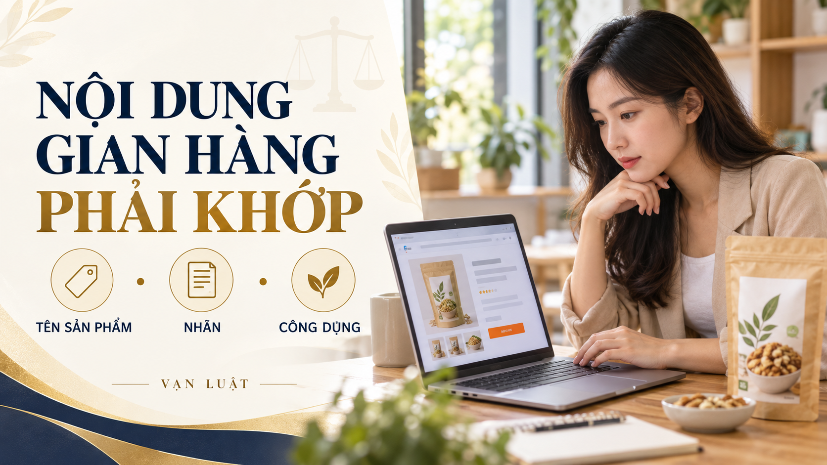 Gian hàng thực phẩm cần thống nhất tên sản phẩm, nhãn và công dụng