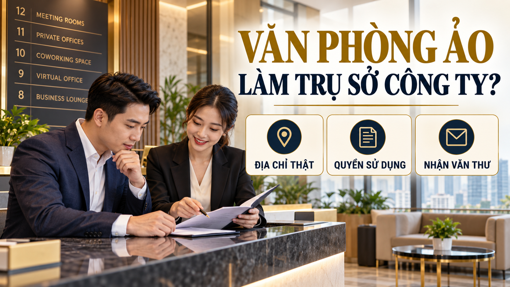 Văn phòng ảo làm trụ sở công ty cần kiểm tra địa chỉ, quyền sử dụng và nhận văn thư